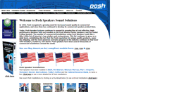 Desktop Screenshot of poshspeakers.com