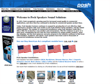 Tablet Screenshot of poshspeakers.com